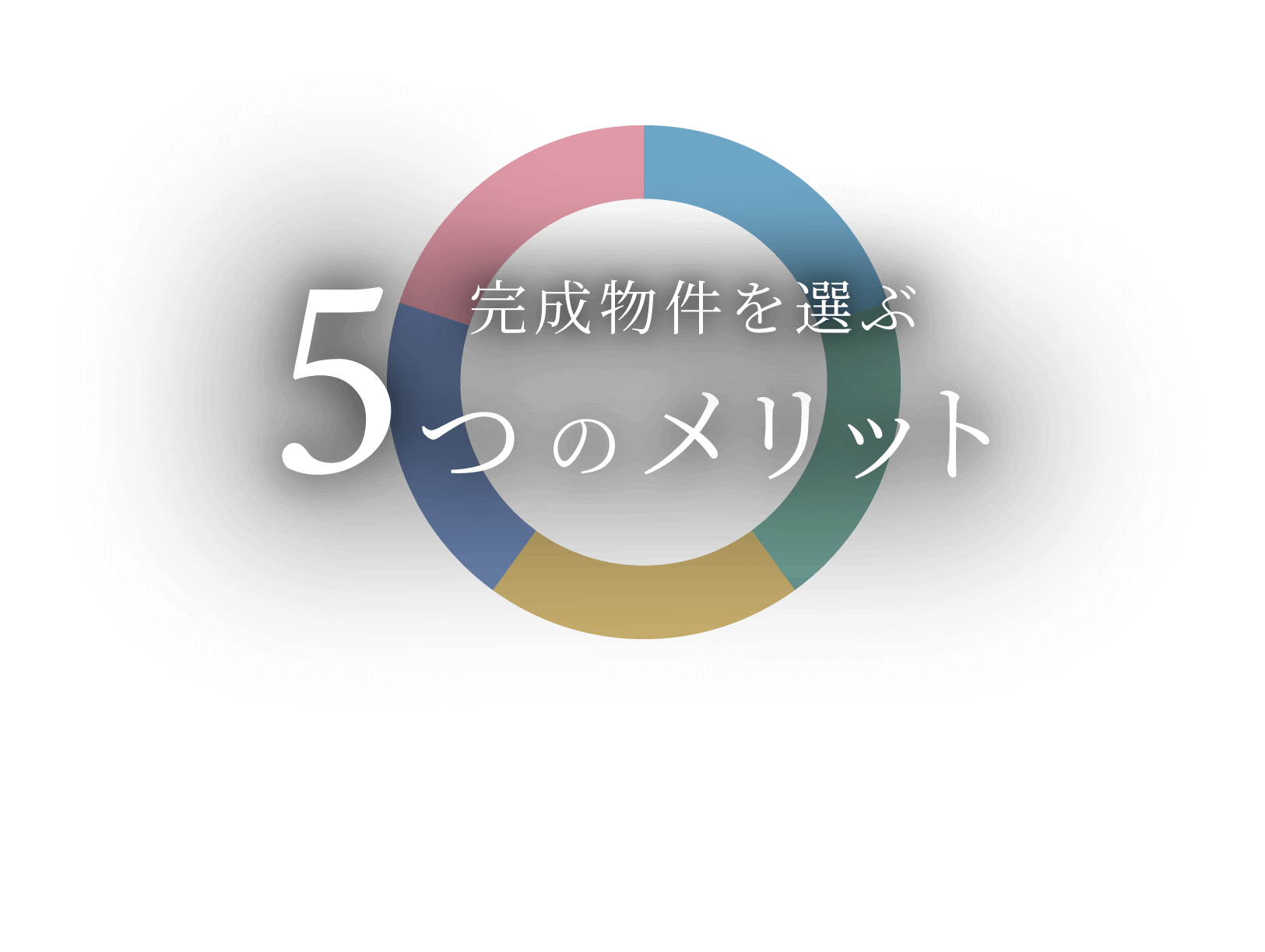 完成物件を選ぶ5つのメリット