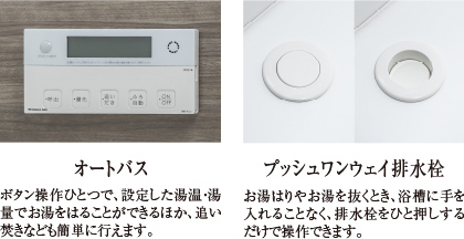 シャワーヘッド、床、オートバス、排水栓