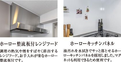 レンジフード、キッチンパネル